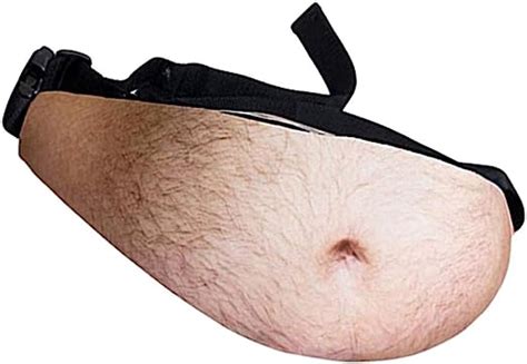 fake belly dad bag|Cabilock Dad Bag Fanny Pack Bag: 3D Fake Beer Belly Waist Bag Dad .